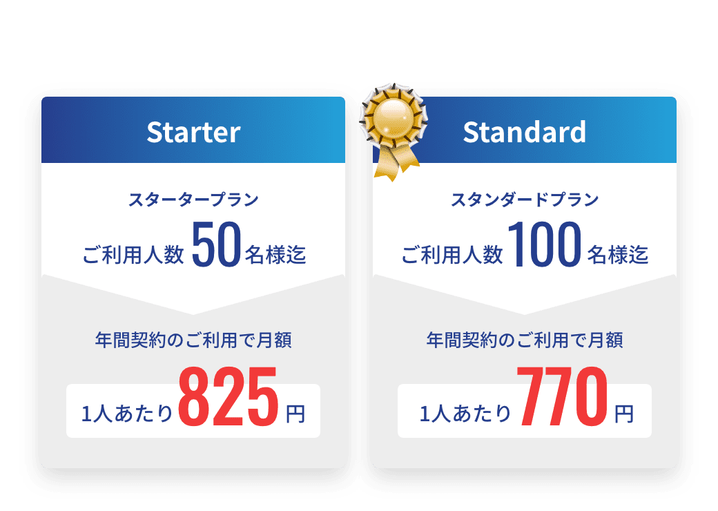 ご利用人数に応じた料金プラン
